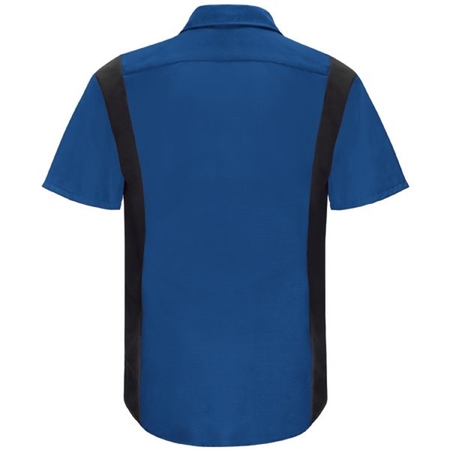 WORKWEAR OUTFITTERS Men's Long Sleeve Perform Plus Shop Shirt w/ Oilblok Tech Royal Blue/Black SY32RB-RG-3XL